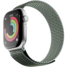 Watch 38MM Uyumlu Native Union Active Watch Loop Serisi Hasır Kordon Koyu Yeşil