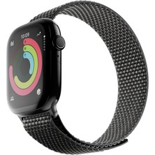 Watch 7 41MM Uyumlu Native Union Active Watch Loop Serisi Hasır Kordon Siyah