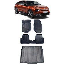 Sare Tuning Citroen C4 Benzinli 2020 ve Sonrası Araca Özel Kauçuk 4d Havuzlu Paspas ve Bagaj Havuzu Seti