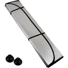 Markaflex Araba Ön Cam Güneşlik Balonlu Metalize Parlak Alüminyum Katlanabilir Oto Güneşlik 130X60 cm