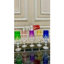 Vakıf Home Bohemia Kristal Renkli Kahve Yanı El Işi Su Bardağı