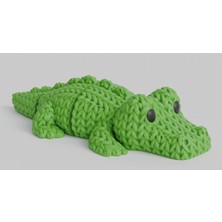 3D Baskı Zamanı Mafsallı Örgü Dokulu Timsah - Hareketli 3D Yazıcı Tasarım Yeşil Biblo