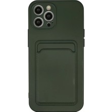 LTG Nova Iphone 12 Kılıf Kelvin Kartvizitli Silikon - Koyu Yeşil