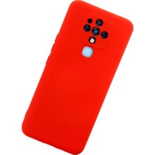 LTG Nova Tecno Camon 16 Kılıf Nano Içi Kadife Silikon - Kırmızı