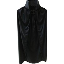 LTG Nova Si̇yah Yakalı Pelerin - Vampir Pelerin - Dracula Pelerin 90 cm