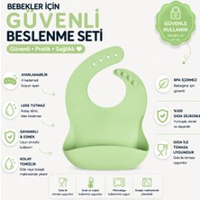 Jojobebek Çocuk Silikon Mama Önlüğü (Yeşil Renk)