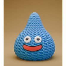3D Baskı Zamanı Rgü Görünümlü Mavi Slime Figürü - 3D Baskı Oyun Karakteri - Tatlı Gamer Hediyesi - Dekoratif Modern Obje