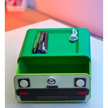 3D Baskı Zamanı Mazda Tasarımlı Masaüstü Çekmeceli Organizer - Retro Araba Temalı Kalemlik
