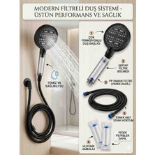 Segy 6 Fonksiyonlu Filtreli Duş Başlığı+Duş Hortumu Filtre Hediye