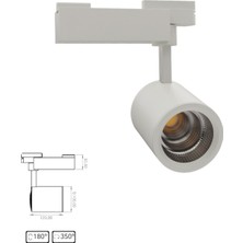 Arge LED Samsung Çipli 40W Beyaz Kasa Monofaze Ray Spot