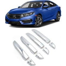 Poyraz Market Honda Civic Fc5 2016 - 2021 Uyumlu Kapı Kolu Krom