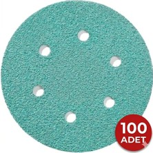 Zenflex Film Mesnetli Cırtlı Disk Zımpara 150 mm 6 Delikli - (100 adet)
