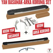 Türkmen Peugeot Rifter Yan Basamak-Arka Koruma Set 2019 ve Üzeri