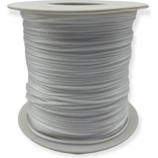 Hedef Bijuteri Beyaz Paraşüt İpi 10 Metre Plastik Malzeme ile Renkli Takı Aksesuar Yapımı İçin