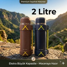  2000 ml çift katmanlı vakumlu paslanmaz çelik termos 2litre