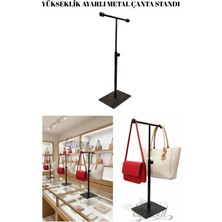 Özgürce Şık Mat Siyah Çift Taraflı Çanta Standı, Pratik ve Estetik Kullanım