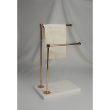 Özgürce Doğal Mermer ve Bakır Dekoratif Banyo Havluluk, Metal Profil Çubuk