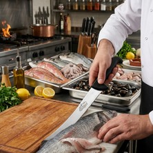 Teknik Durak Palandöken Profesyonel Paslanmaz Çelik Fileto ve Mutfak Bıçağı - Ergonomik Kaymaz Saplı