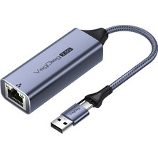 Veggieg Usb-A ve Type-C 2.5g Gigabit Ethernet Dönüştürücü Adaptör
