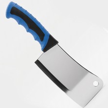 Teknik Durak Ultra Keskin Paslanmaz Çelik Mutfak Satırı - Ergonomik Kaymaz Saplı Kasap ve Mutfak Bıçağı