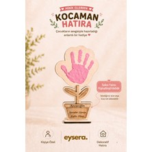 Eysera Anneler Günü Hediyesi, Kişiye Özel Ahşap El Izi Hatıra Çiçeği, Aktivite Etkinlik Sanat