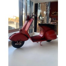 Özgürce Vintage Metal Scooter Ofis Dekoru, Çalışma Odası Şık Aksesuarı