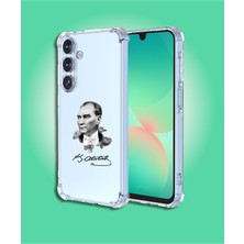 Powerfox Samsung Galaxy A26 Uyumlu Köşe Korumalı Şeffaf Baskılı Kılıf
