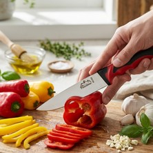 Teknik Durak Palandöken R0362 Profesyonel Mutfak ve Sebze Bıçağı - Paslanmaz Çelik Jilet Keskinliğinde 13 cm