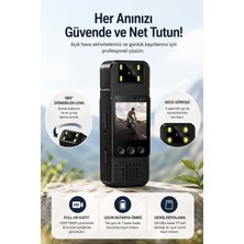 FaroxTech Mini Aksiyon Kamera Full Hd 1080P Taşınabilir Güvenlik & Spor Kamera Mikro Sd Destekli