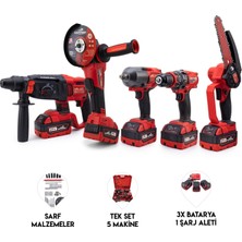 Dawreek Beşli Set MW600R (13MM Ç.mandren+S.sıkma+Ş.spral+Ş.hilti+Budama)