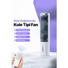 Ensiga Sulu Soğutuculu 40'' Kule Tipi Fan Uzaktan Kumandalı 3 Hız Kademeli Sessiz Fan 3l Su Tanklı