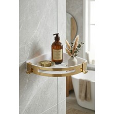 Özgürce Şık ve Fonksiyonel Köşe Banyo Rafı, Pratik Saklama Çözümü