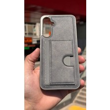 İzel Aksesuar Samsung Galaxy A16 Içi Kadife Kartlıklı Stantlı Kılıf