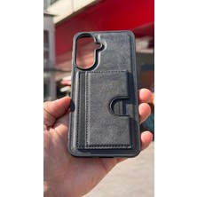 İzel Aksesuar Samsung Galaxy A57 5g Içi Kadife Kartlıklı Stantlı Kılıf