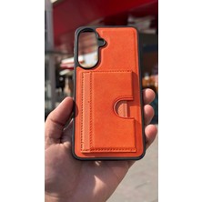 İzel Aksesuar Samsung Galaxy A57 5g Içi Kadife Kartlıklı Stantlı Kılıf