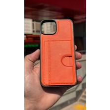 İzel Aksesuar Apple Iphone 14 Içi Kadife Kartlıklı Stantlı Kılıf