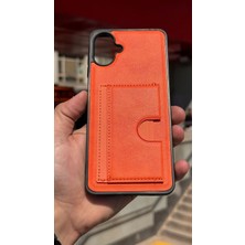 İzel Aksesuar Samsung Galaxy A07 Içi Kadife Kartlıklı Stantlı Kılıf