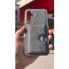 İzel Aksesuar Samsung Galaxy A25 5g Içi Kadife Kartlıklı Stantlı Kılıf