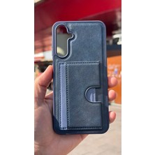 İzel Aksesuar Samsung Galaxy A25 5g Içi Kadife Kartlıklı Stantlı Kılıf