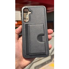 İzel Aksesuar Samsung Galaxy A16 Içi Kadife Kartlıklı Stantlı Kılıf