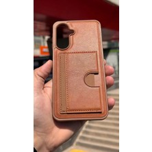 İzel Aksesuar Samsung Galaxy A17 5g Içi Kadife Kartlıklı Stantlı Kılıf