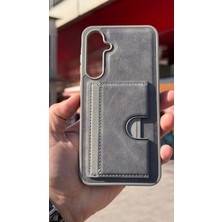 İzel Aksesuar Samsung Galaxy A35 5g Içi Kadife Kartlıklı Stantlı Kılıf