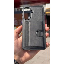 İzel Aksesuar Samsung Galaxy A36 5g Içi Kadife Kartlıklı Stantlı Kılıf