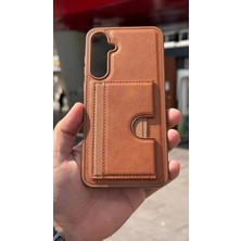 İzel Aksesuar Samsung Galaxy A35 5g Içi Kadife Kartlıklı Stantlı Kılıf