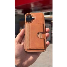 İzel Aksesuar Apple Iphone 17 Içi Kadife Kartlıklı Stantlı Kılıf