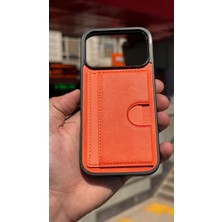 İzel Aksesuar Apple Iphone 17 Pro Içi Kadife Kartlıklı Stantlı Kılıf