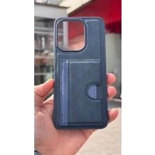 İzel Aksesuar Xiaomi Redmi 13 Içi Kadife Kartlıklı Stantlı Kılıf