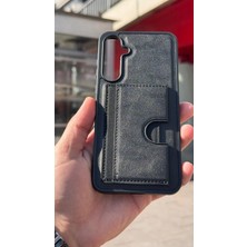 İzel Aksesuar Samsung Galaxy A35 5g Içi Kadife Kartlıklı Stantlı Kılıf