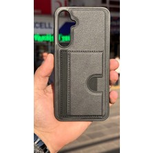 İzel Aksesuar Samsung Galaxy S23 Fe Içi Kadife Kartlıklı Stantlı Kılıf