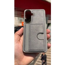 İzel Aksesuar Samsung Galaxy S26 Plus Içi Kadife Kartlıklı Stantlı Kılıf